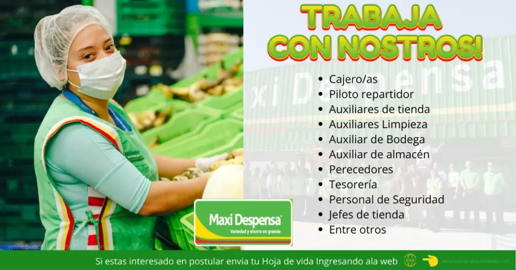 MAXIDESPENSA Oferta de Empleos