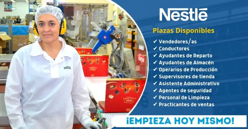 NESTLÉ NUEVAS VACANTES 
