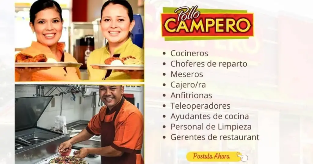POLLO CAMPERO OFERTAS DE EMPLEO